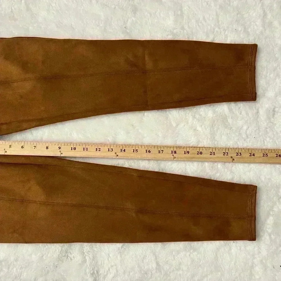 Spanx Faux Suede Leggings Pull On Pant Small Rich Caramel Neutral Blogger Fav - Picture 11 of 12